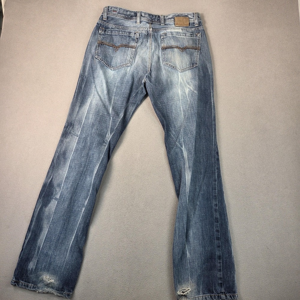 VTG Diesel Jeans Mens 32x32 Made in Italy Blue Distressed Faded Denim Tag 33 - Picture 2 of 12